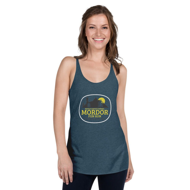 The Tolkien Collection - Women's Racerback Tank - Mordor Fun Run - Fandom-Made