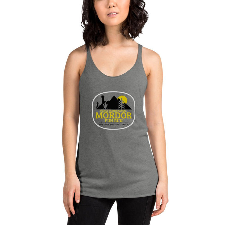 The Tolkien Collection - Women's Racerback Tank - Mordor Fun Run - Fandom-Made