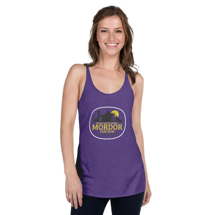 The Tolkien Collection - Women's Racerback Tank - Mordor Fun Run - Fandom-Made