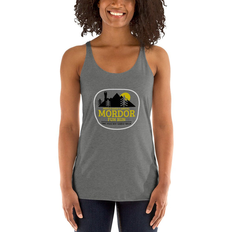 The Tolkien Collection - Women's Racerback Tank - Mordor Fun Run - Fandom-Made