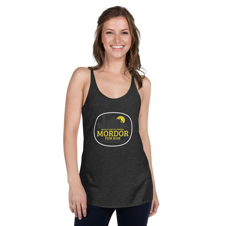 The Tolkien Collection - Women's Racerback Tank - Mordor Fun Run - Fandom-Made