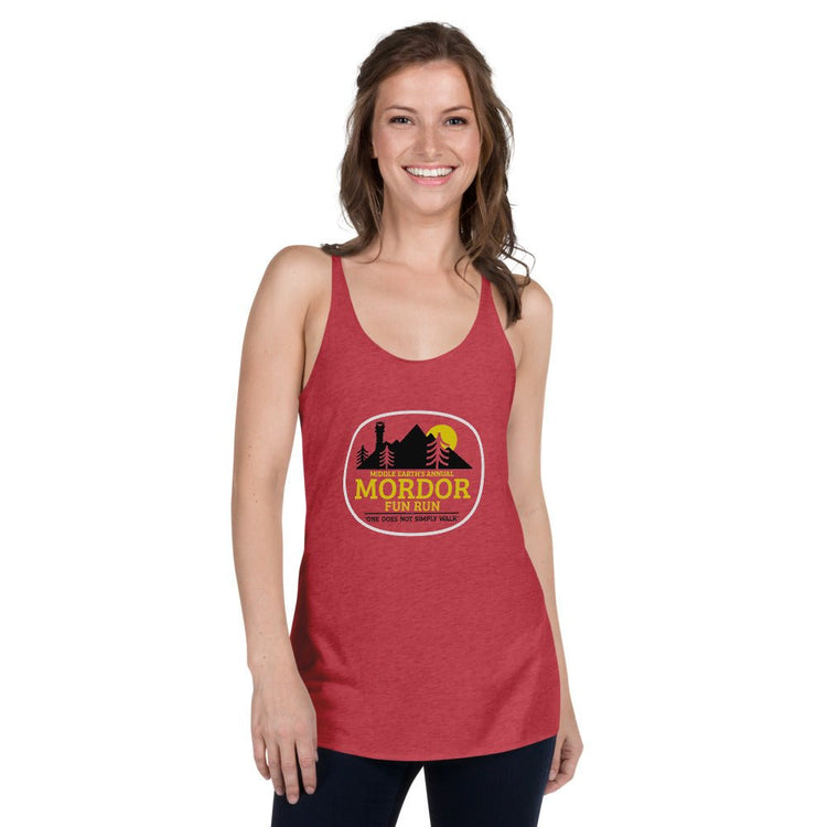 The Tolkien Collection - Women's Racerback Tank - Mordor Fun Run - Fandom-Made