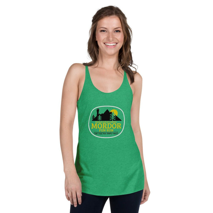 The Tolkien Collection - Women's Racerback Tank - Mordor Fun Run - Fandom-Made