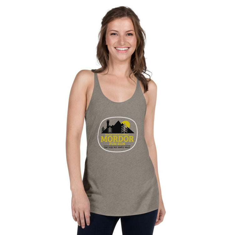 The Tolkien Collection - Women's Racerback Tank - Mordor Fun Run - Fandom-Made