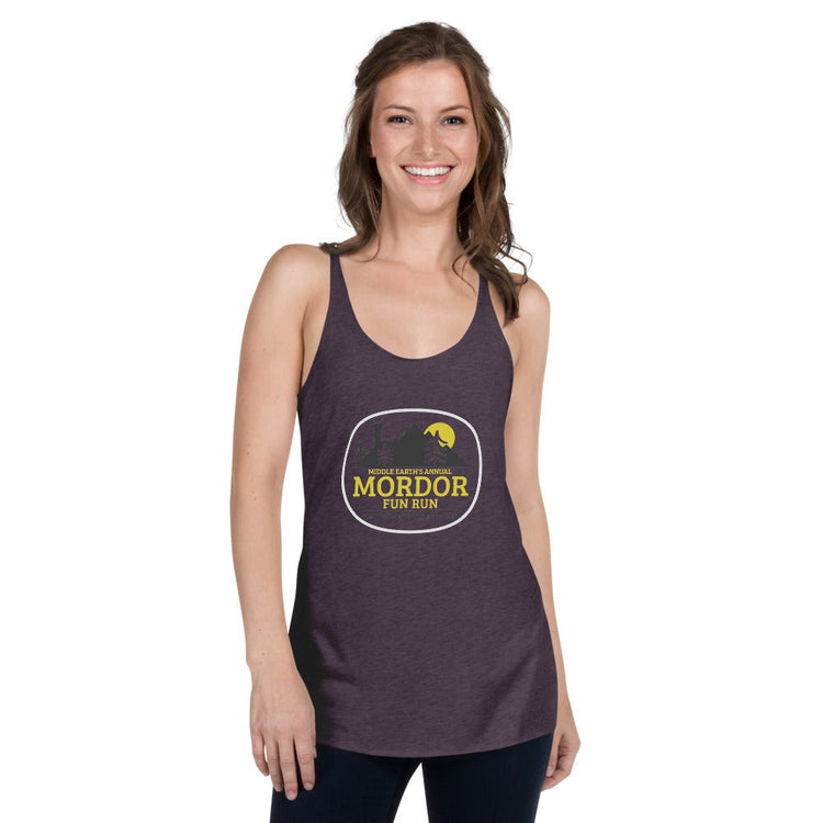 The Tolkien Collection - Women's Racerback Tank - Mordor Fun Run - Fandom-Made