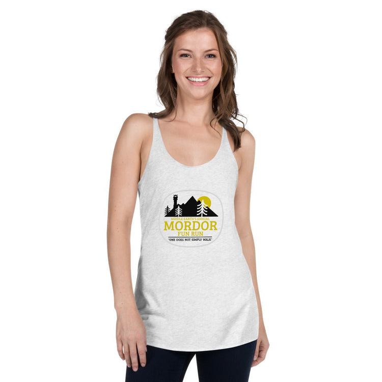 The Tolkien Collection - Women's Racerback Tank - Mordor Fun Run - Fandom-Made