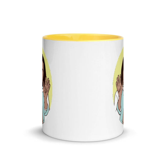 The Umbrella Academy Mug with Color Inside featuring Klaus - Fandom-Made