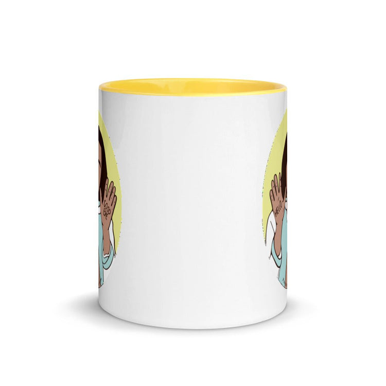 The Umbrella Academy Mug with Color Inside featuring Klaus - Fandom-Made