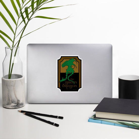 Tolkien Inspired Bubble-free stickers - The Green Dragon Sign - Fandom-Made