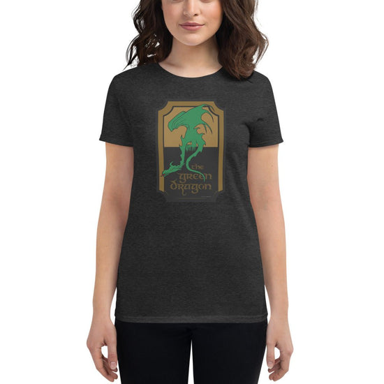 Tolkien Inspired Women's short sleeve t-shirt - The Green Dragon Sign - Fandom-Made