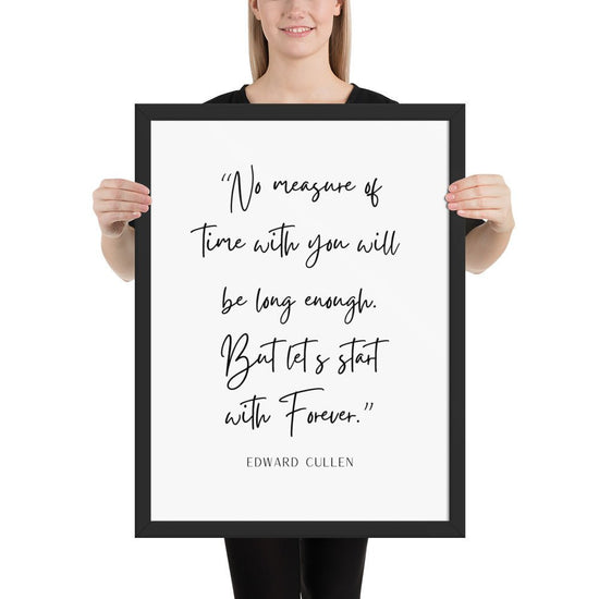 Twilight Inspired Framed poster - Edward Quote - Fandom-Made