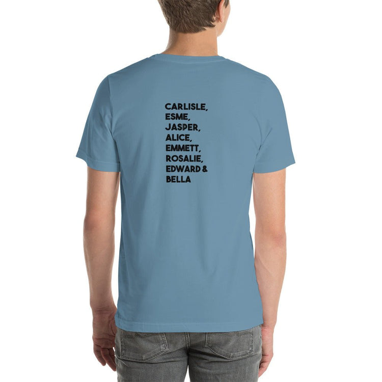 Twilight Inspired Short Sleeve Unisex Staple T-Shirt - Family Names - Fandom-Made