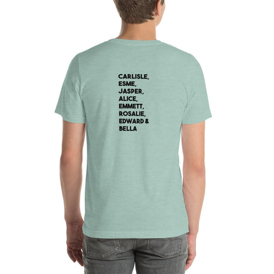 Twilight Inspired Short Sleeve Unisex Staple T-Shirt - Family Names - Fandom-Made