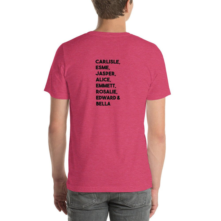 Twilight Inspired Short Sleeve Unisex Staple T-Shirt - Family Names - Fandom-Made