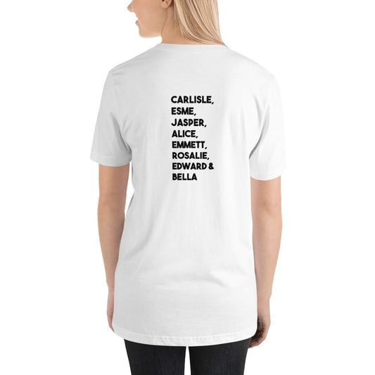 Twilight Inspired Short Sleeve Unisex Staple T-Shirt - Family Names - Fandom-Made