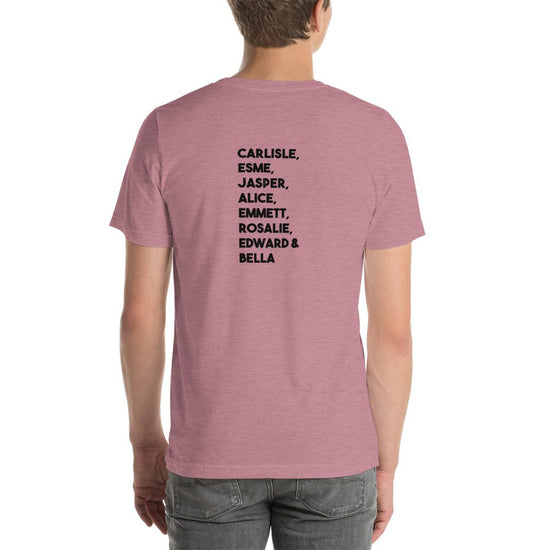 Twilight Inspired Short Sleeve Unisex Staple T-Shirt - Family Names - Fandom-Made