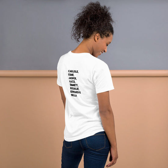 Twilight Inspired Short Sleeve Unisex Staple T-Shirt - Family Names - Fandom-Made