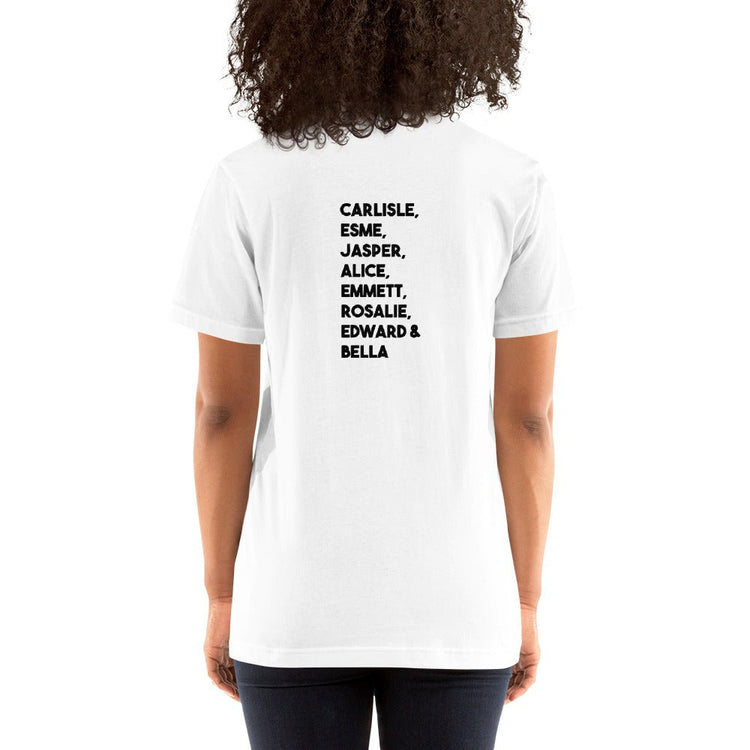 Twilight Inspired Short Sleeve Unisex Staple T-Shirt - Family Names - Fandom-Made