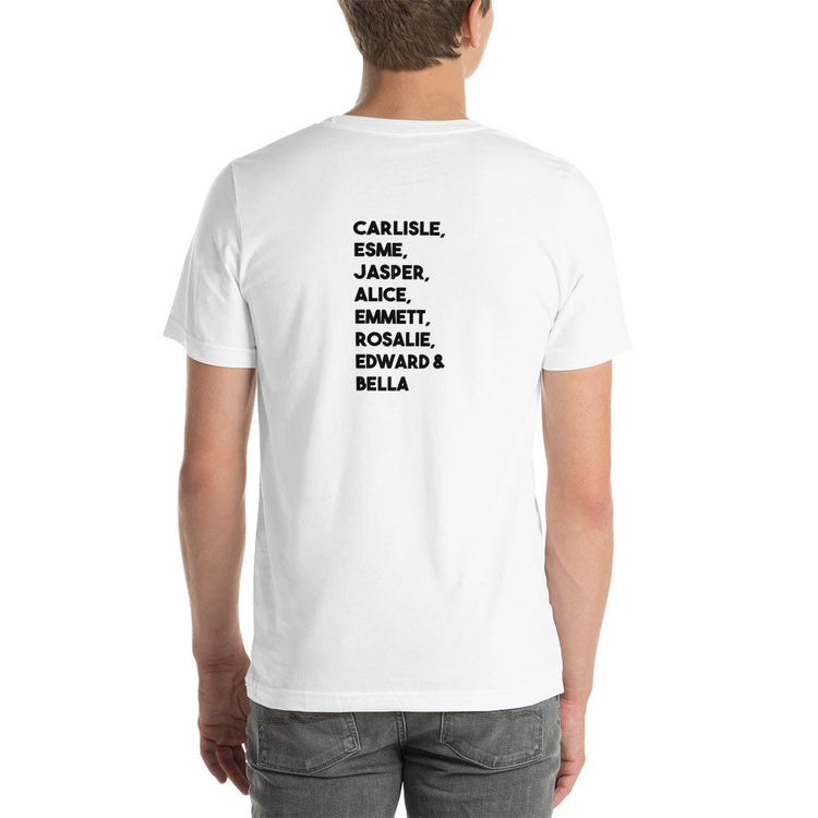 Twilight Inspired Short Sleeve Unisex Staple T-Shirt - Family Names - Fandom-Made