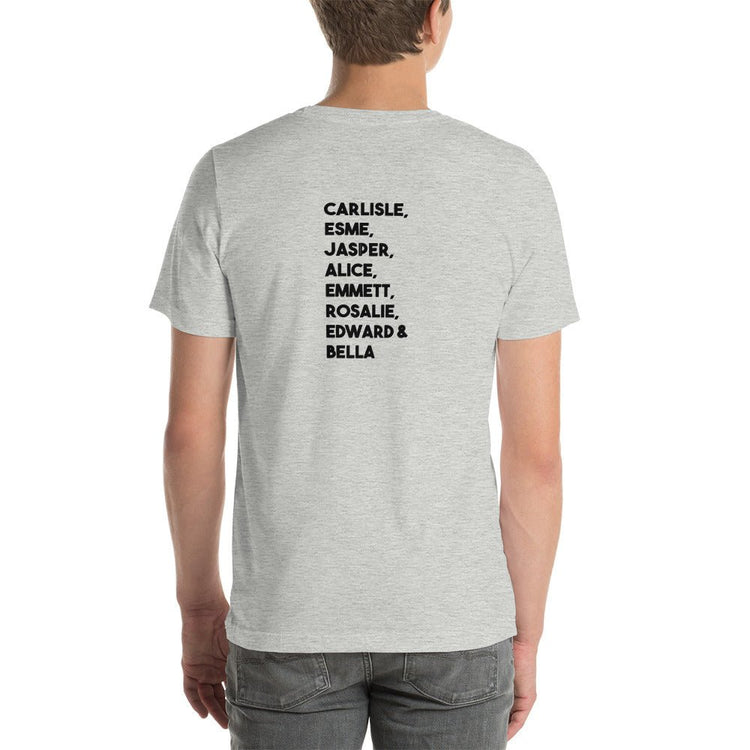 Twilight Inspired Short Sleeve Unisex Staple T-Shirt - Family Names - Fandom-Made