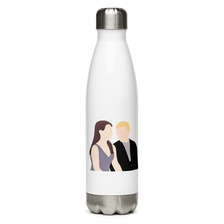 Twilight Inspired Stainless Steel Water Bottle - Carlisle & Esme - Fandom-Made