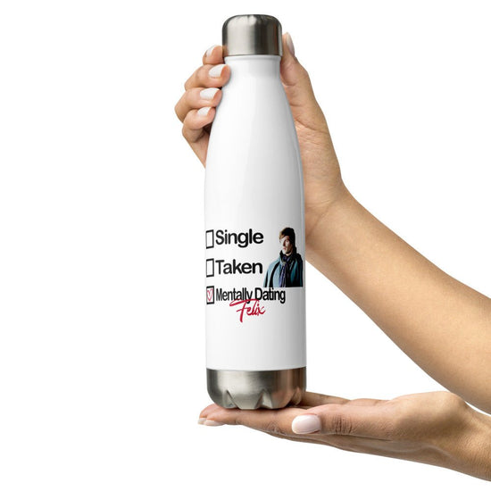 Twilight Inspired Stainless Steel Water Bottle - Mentally Dating Felix - Fandom-Made