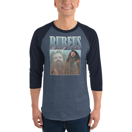 Rubeus Hagrid 3/4 sleeve raglan shirt - Fandom-Made