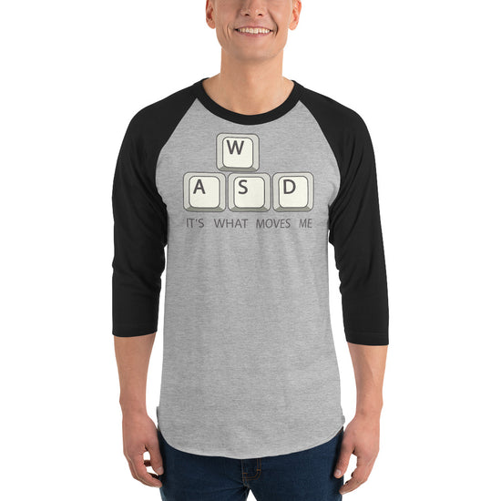 Gamer 3/4 sleeve raglan shirt - Fandom-Made