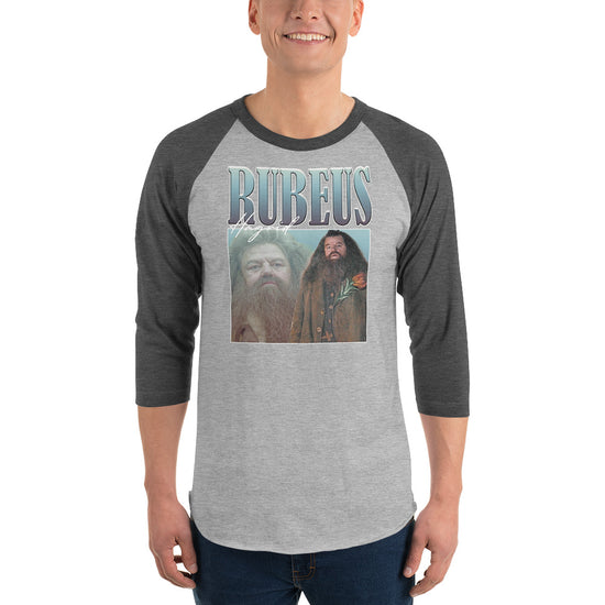 Rubeus Hagrid 3/4 sleeve raglan shirt - Fandom-Made