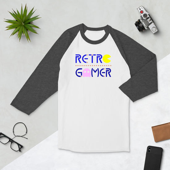 Retro Gamer 3/4 sleeve raglan shirt - Fandom-Made