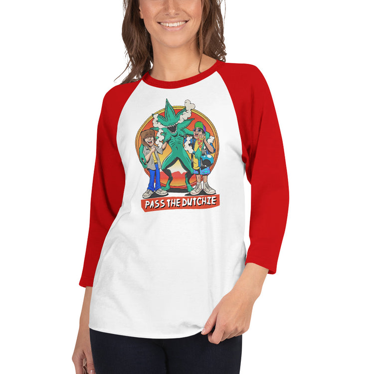 Pass The Dutchie 3/4 sleeve raglan shirt - Fandom-Made