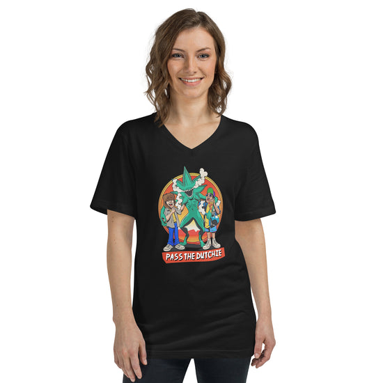 Pass The Dutchie V-Neck T-Shirt - Fandom-Made