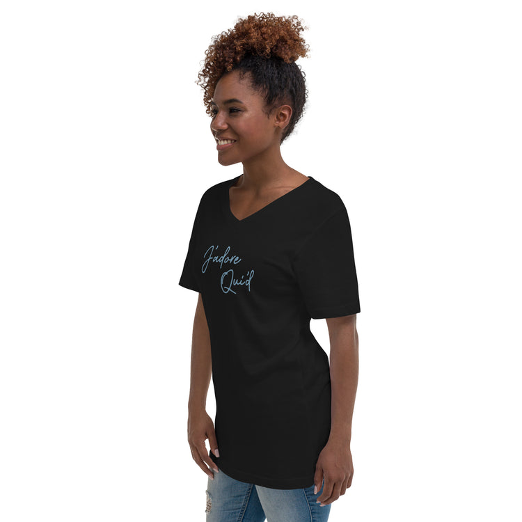 J'adore Qui'd Unisex V-Neck T-Shirt - Fandom-Made