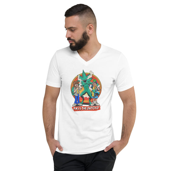 Pass The Dutchie V-Neck T-Shirt - Fandom-Made