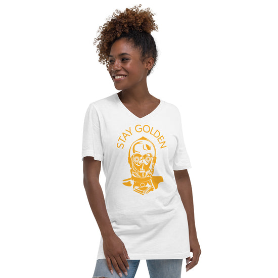 C3PO Unisex V-Neck T-Shirt - Fandom-Made