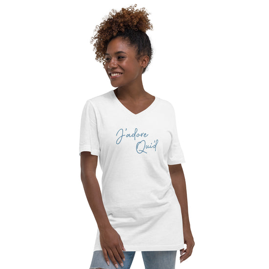 J'adore Qui'd Unisex V-Neck T-Shirt - Fandom-Made