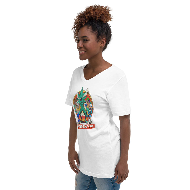 Pass The Dutchie V-Neck T-Shirt - Fandom-Made