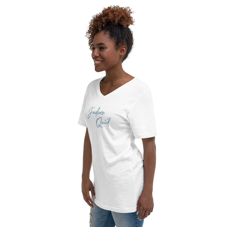J'adore Qui'd Unisex V-Neck T-Shirt - Fandom-Made