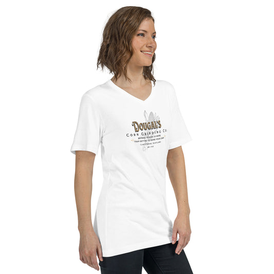 Dougal's Corn Grinding Unisex V-Neck T-Shirt - Fandom-Made