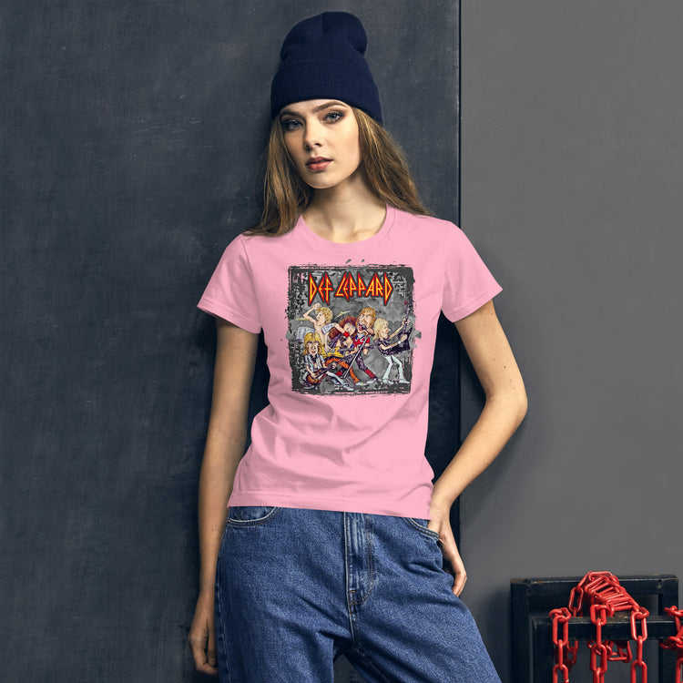 Def Leppard Caricatures Women's T-Shirt - Fandom-Made