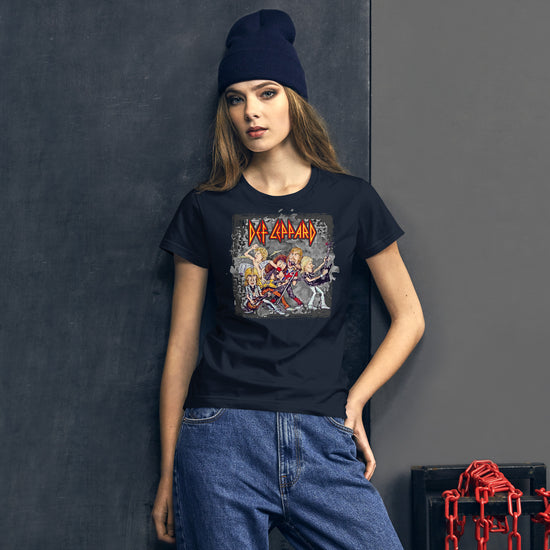 Def Leppard Caricatures Women's T-Shirt - Fandom-Made