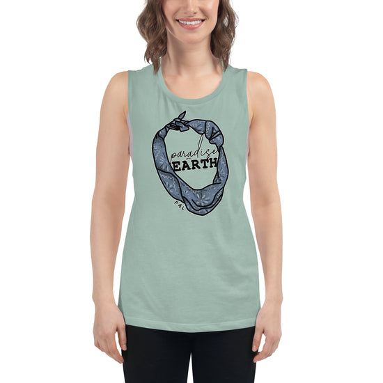 Paradise on Earth Ladies’ Muscle Tank - Fandom-Made