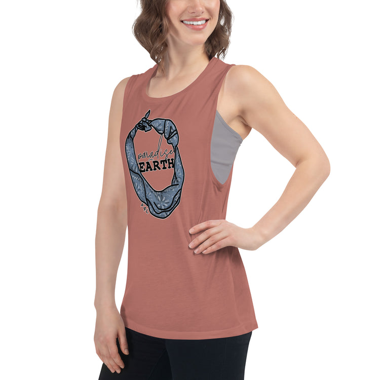 Paradise on Earth Ladies’ Muscle Tank - Fandom-Made