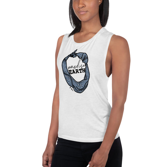 Paradise on Earth Ladies’ Muscle Tank - Fandom-Made